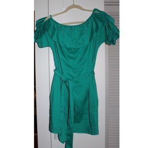 Juicy Couture Turquoise Ruffle Dress Size P